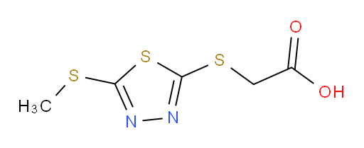 2-((5-(methylthio)-1,3,4-thiadiazol-2-yl)thio)acetic acid