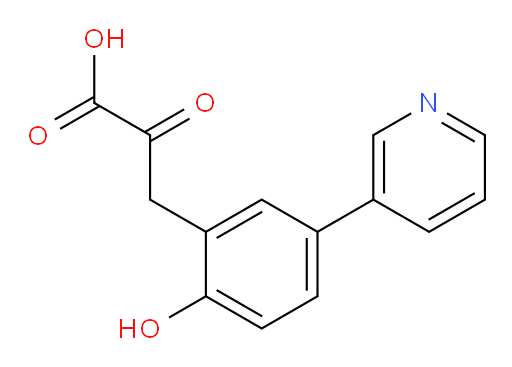 3-(2-hydroxy-5-(pyridin-3-yl)phenyl)-2-oxopropanoic acid