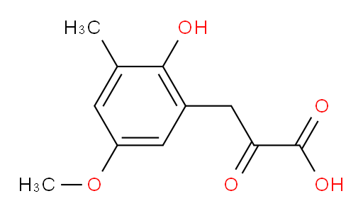 3-(2-hydroxy-5-methoxy-3-methylphenyl)-2-oxopropanoic acid