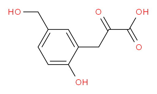 3-(2-hydroxy-5-(hydroxymethyl)phenyl)-2-oxopropanoic acid
