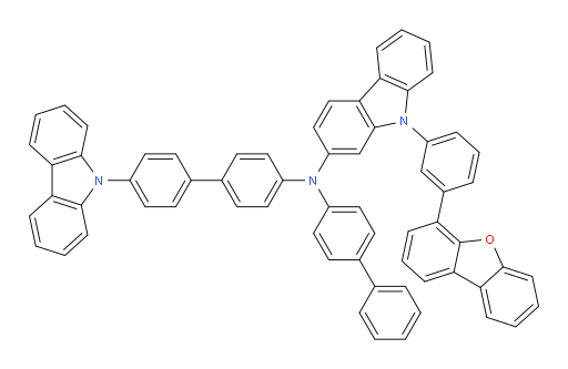 N-(4'-(9H-carbazol-9-yl)-[1,1'-biphenyl]-4-yl)-N-([1,1'-biphenyl]-4-yl)-9-(3-(dibenzo[b,d]furan-4-yl)phenyl)-9H-carbazol-2-amine