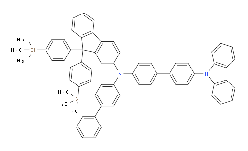 N-(4'-(9H-carbazol-9-yl)-[1,1'-biphenyl]-4-yl)-N-([1,1'-biphenyl]-4-yl)-9,9-bis(4-(trimethylsilyl)phenyl)-9H-fluoren-2-amine