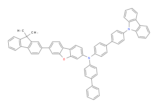 N-(4'-(9H-carbazol-9-yl)-[1,1'-biphenyl]-4-yl)-N-([1,1'-biphenyl]-4-yl)-7-(9,9-dimethyl-9H-fluoren-2-yl)dibenzo[b,d]furan-3-amine