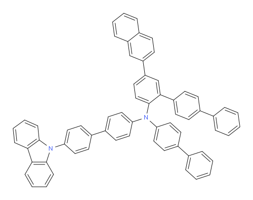 N-(4'-(9H-carbazol-9-yl)-[1,1'-biphenyl]-4-yl)-N-([1,1'-biphenyl]-4-yl)-5-(naphthalen-2-yl)-[1,1':4',1''-terphenyl]-2-amine