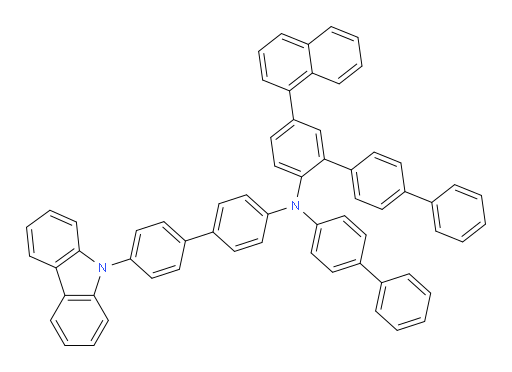 N-(4'-(9H-carbazol-9-yl)-[1,1'-biphenyl]-4-yl)-N-([1,1'-biphenyl]-4-yl)-5-(naphthalen-1-yl)-[1,1':4',1''-terphenyl]-2-amine