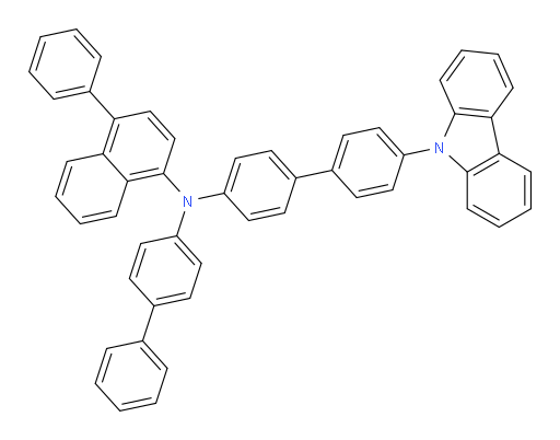 N-(4'-(9H-carbazol-9-yl)-[1,1'-biphenyl]-4-yl)-N-([1,1'-biphenyl]-4-yl)-4-phenylnaphthalen-1-amine