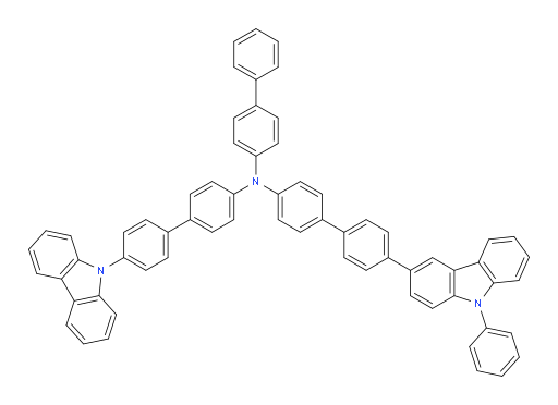 N-(4'-(9H-carbazol-9-yl)-[1,1'-biphenyl]-4-yl)-N-([1,1'-biphenyl]-4-yl)-4'-(9-phenyl-9H-carbazol-3-yl)-[1,1'-biphenyl]-4-amine