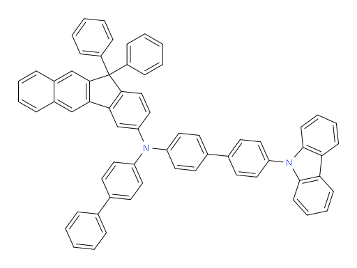 N-(4'-(9H-carbazol-9-yl)-[1,1'-biphenyl]-4-yl)-N-([1,1'-biphenyl]-4-yl)-11,11-diphenyl-11H-benzo[b]fluoren-3-amine
