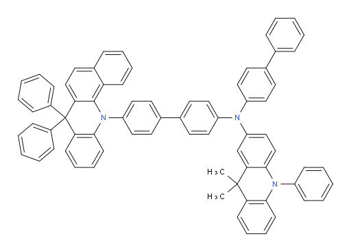 N-([1,1'-biphenyl]-4-yl)-N-(4'-(7,7-diphenylbenzo[c]acridin-12(7H)-yl)-[1,1'-biphenyl]-4-yl)-9,9-dimethyl-10-phenyl-9,10-dihydroacridin-2-amine