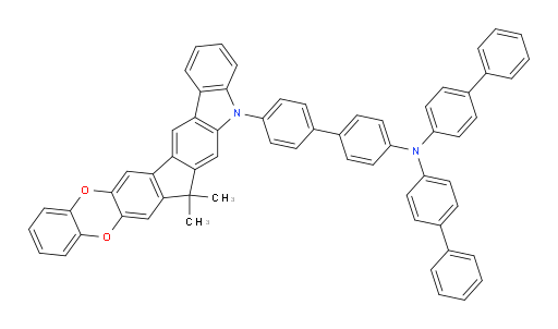 N,N-di([1,1'-biphenyl]-4-yl)-4'-(7,7-dimethylbenzo[5',6'][1,4]dioxino[2',3':5,6]indeno[2,1-b]carbazol-5(7H)-yl)-[1,1'-biphenyl]-4-amine