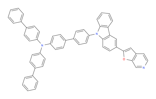 N,N-di([1,1'-biphenyl]-4-yl)-4'-(3-(furo[2,3-c]pyridin-2-yl)-9H-carbazol-9-yl)-[1,1'-biphenyl]-4-amine