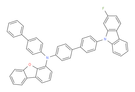 N-([1,1'-biphenyl]-4-yl)-N-(4'-(2-fluoro-9H-carbazol-9-yl)-[1,1'-biphenyl]-4-yl)dibenzo[b,d]furan-4-amine