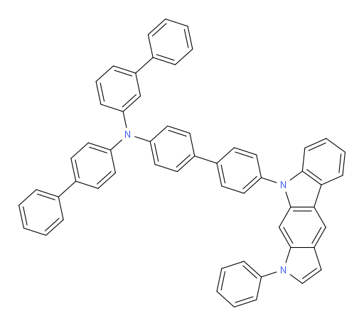 N-([1,1'-biphenyl]-4-yl)-N-(4'-(1-phenylpyrrolo[2,3-b]carbazol-9(1H)-yl)-[1,1'-biphenyl]-4-yl)-[1,1'-biphenyl]-3-amine