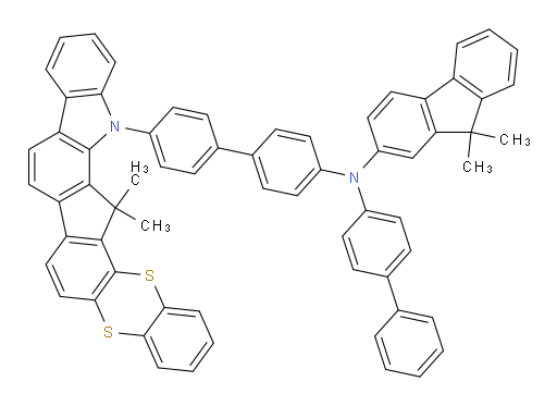 N-([1,1'-biphenyl]-4-yl)-N-(4'-(15,15-dimethylbenzo[5',6'][1,4]dithiino[2',3':4,5]indeno[2,1-a]carbazol-14(15H)-yl)-[1,1'-biphenyl]-4-yl)-9,9-dimethyl-9H-fluoren-2-amine