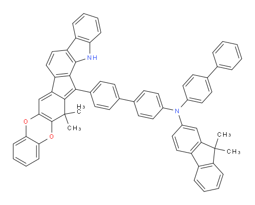 N-([1,1'-biphenyl]-4-yl)-N-(4'-(15,15-dimethyl-1,15-dihydrobenzo[5',6'][1,4]dioxino[2',3':5,6]indeno[2,1-a]carbazol-16-yl)-[1,1'-biphenyl]-4-yl)-9,9-dimethyl-9H-fluoren-2-amine