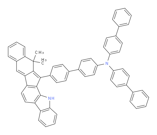 N,N-di([1,1'-biphenyl]-4-yl)-4'-(13,13-dimethyl-1,13-dihydrobenzo[5,6]indeno[2,1-a]carbazol-14-yl)-[1,1'-biphenyl]-4-amine