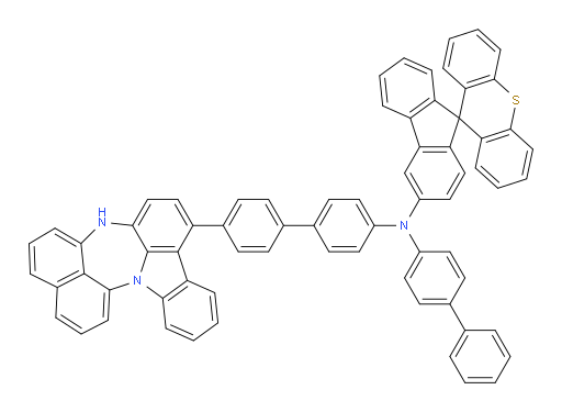 N-(4'-(4H-naphtho[1',8':5,6,7][1,4]diazepino[3,2,1-jk]carbazol-7-yl)-[1,1'-biphenyl]-4-yl)-N-([1,1'-biphenyl]-4-yl)spiro[fluorene-9,9'-thioxanthen]-3-amine