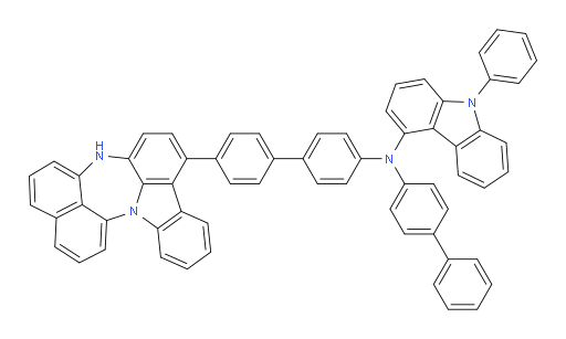 N-(4'-(4H-naphtho[1',8':5,6,7][1,4]diazepino[3,2,1-jk]carbazol-7-yl)-[1,1'-biphenyl]-4-yl)-N-([1,1'-biphenyl]-4-yl)-9-phenyl-9H-carbazol-4-amine