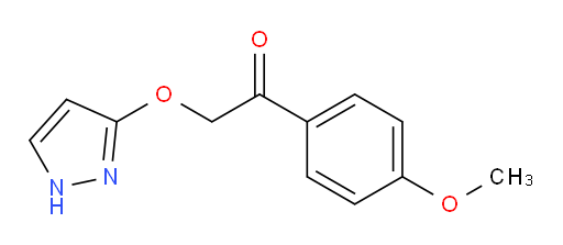 2-((1H-pyrazol-3-yl)oxy)-1-(4-methoxyphenyl)ethanone