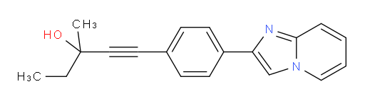 1-(4-(imidazo[1,2-a]pyridin-2-yl)phenyl)-3-methylpent-1-yn-3-ol