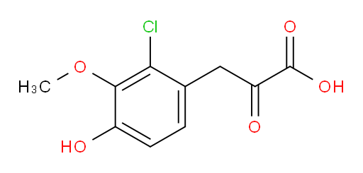 3-(2-chloro-4-hydroxy-3-methoxyphenyl)-2-oxopropanoic acid