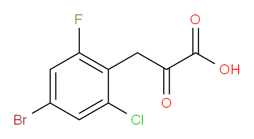 3-(4-bromo-2-chloro-6-fluorophenyl)-2-oxopropanoic acid