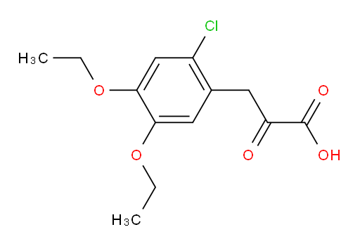 3-(2-chloro-4,5-diethoxyphenyl)-2-oxopropanoic acid