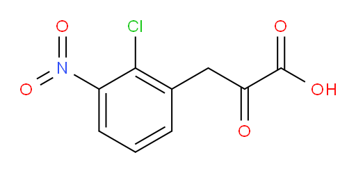 3-(2-chloro-3-nitrophenyl)-2-oxopropanoic acid