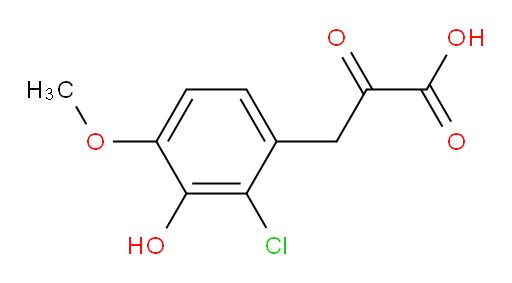 3-(2-chloro-3-hydroxy-4-methoxyphenyl)-2-oxopropanoic acid