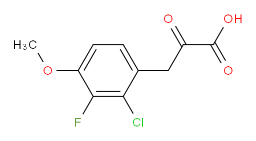 3-(2-chloro-3-fluoro-4-methoxyphenyl)-2-oxopropanoic acid