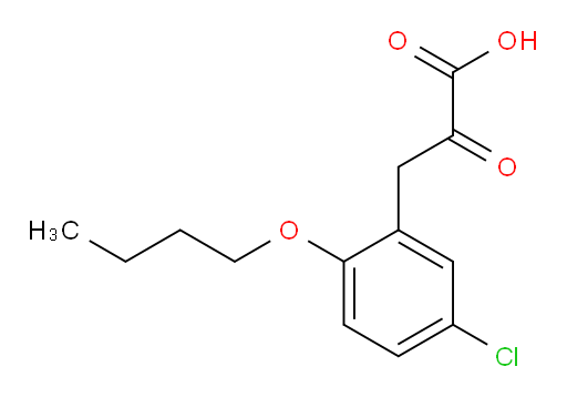 3-(2-butoxy-5-chlorophenyl)-2-oxopropanoic acid