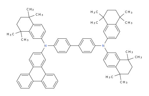 N4,N4,N4'-tris(5,5,8,8-tetramethyl-5,6,7,8-tetrahydronaphthalen-2-yl)-N4'-(triphenylen-2-yl)-[1,1'-biphenyl]-4,4'-diamine