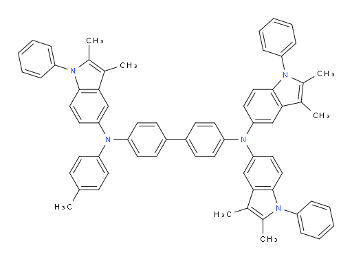 N4,N4,N4'-tris(2,3-dimethyl-1-phenyl-1H-indol-5-yl)-N4'-(p-tolyl)-[1,1'-biphenyl]-4,4'-diamine