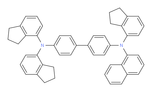 N4,N4,N4'-tris(2,3-dihydro-1H-inden-4-yl)-N4'-(naphthalen-1-yl)-[1,1'-biphenyl]-4,4'-diamine