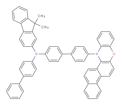 N-(4'-(12H-naphtho[2,1-a]phenoxazin-12-yl)-[1,1'-biphenyl]-4-yl)-N-([1,1'-biphenyl]-4-yl)-9,9-dimethyl-9H-fluoren-2-amine