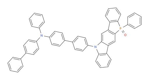 5-(4'-([1,1'-biphenyl]-4-yl(phenyl)amino)-[1,1'-biphenyl]-4-yl)-11-phenyl-5,11-dihydrophosphindolo[3,2-b]carbazole 11-oxide