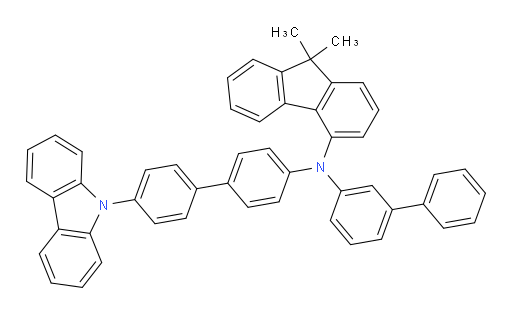 N-(4'-(9H-carbazol-9-yl)-[1,1'-biphenyl]-4-yl)-N-([1,1'-biphenyl]-3-yl)-9,9-dimethyl-9H-fluoren-4-amine