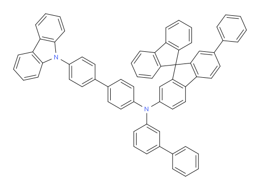 N-(4'-(9H-carbazol-9-yl)-[1,1'-biphenyl]-4-yl)-N-([1,1'-biphenyl]-3-yl)-7-phenyl-9,9'-spirobi[fluoren]-2-amine