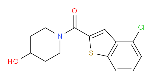 (4-chlorobenzo[b]thiophen-2-yl)(4-hydroxypiperidin-1-yl)methanone