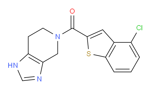 (4-chlorobenzo[b]thiophen-2-yl)(6,7-dihydro-1H-imidazo[4,5-c]pyridin-5(4H)-yl)methanone