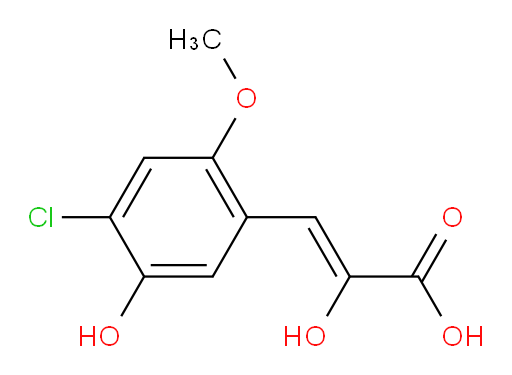 (Z)-3-(4-chloro-5-hydroxy-2-methoxyphenyl)-2-hydroxyacrylic acid
