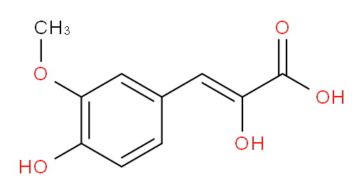 (Z)-2-hydroxy-3-(4-hydroxy-3-methoxyphenyl)acrylic acid