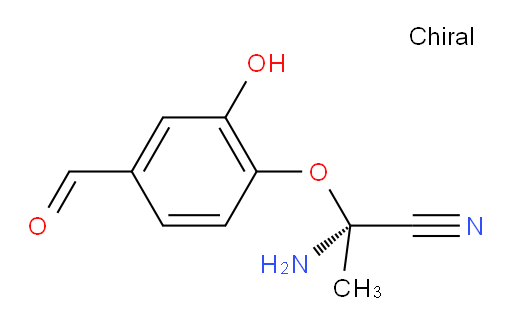 (R)-2-amino-2-(4-formyl-2-hydroxyphenoxy)propanenitrile