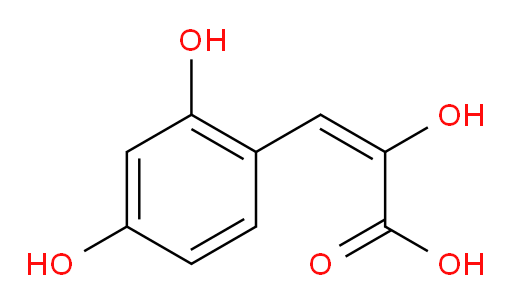 (E)-3-(2,4-dihydroxyphenyl)-2-hydroxyacrylic acid