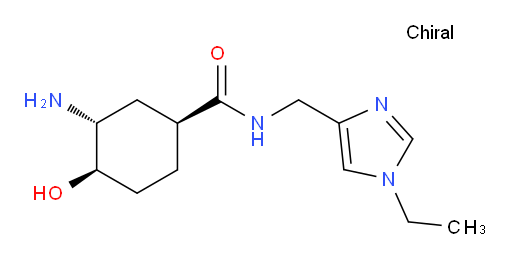 (1S,3R,4R)-3-amino-N-((1-ethyl-1H-imidazol-4-yl)methyl)-4-hydroxycyclohexanecarboxamide