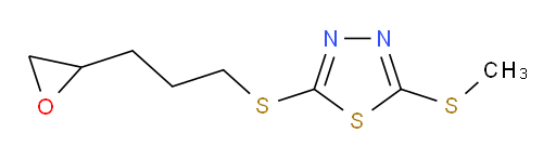 2-(methylthio)-5-((3-(oxiran-2-yl)propyl)thio)-1,3,4-thiadiazole
