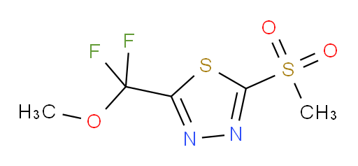 2-(difluoro(methoxy)methyl)-5-(methylsulfonyl)-1,3,4-thiadiazole