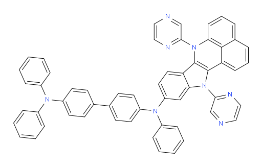 N4-(7,12-di(pyrazin-2-yl)-7,12-dihydrobenzo[de]indolo[3,2-b]quinolin-10-yl)-N4,N4',N4'-triphenyl-[1,1'-biphenyl]-4,4'-diamine