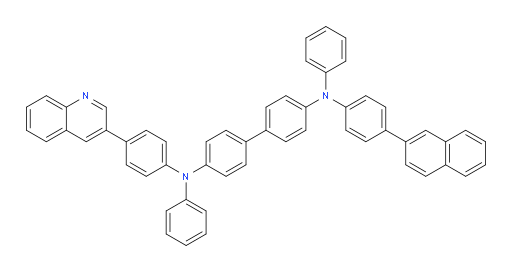 N4-(4-(naphthalen-2-yl)phenyl)-N4,N4'-diphenyl-N4'-(4-(quinolin-3-yl)phenyl)-[1,1'-biphenyl]-4,4'-diamine