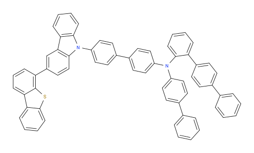 N-([1,1'-biphenyl]-4-yl)-N-(4'-(3-(dibenzo[b,d]thiophen-4-yl)-9H-carbazol-9-yl)-[1,1'-biphenyl]-4-yl)-[1,1':4',1''-terphenyl]-2-amine